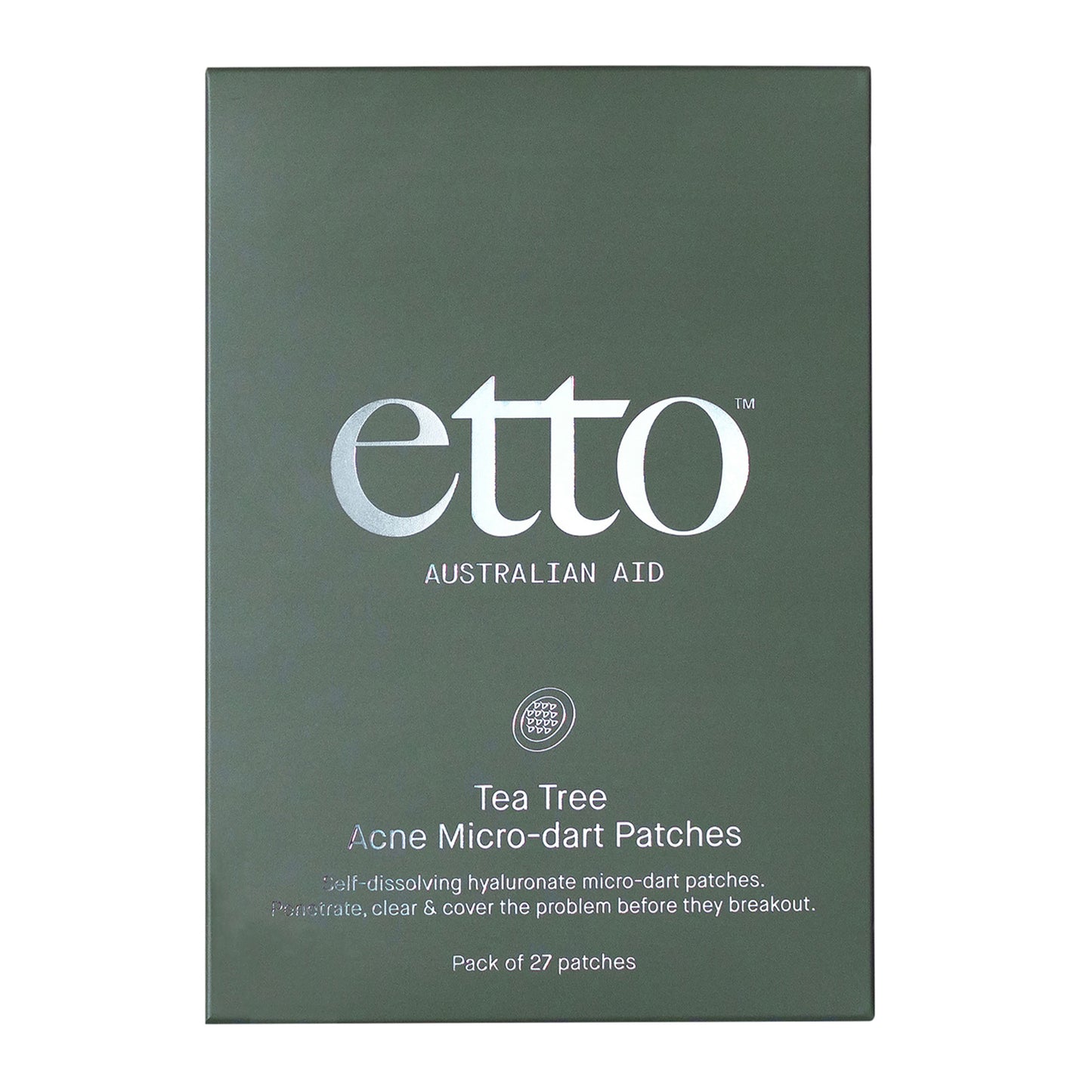 Acne Micro-dart Patches, with Terpinen-4-ol, Hyaluronate & Salicylic acid
