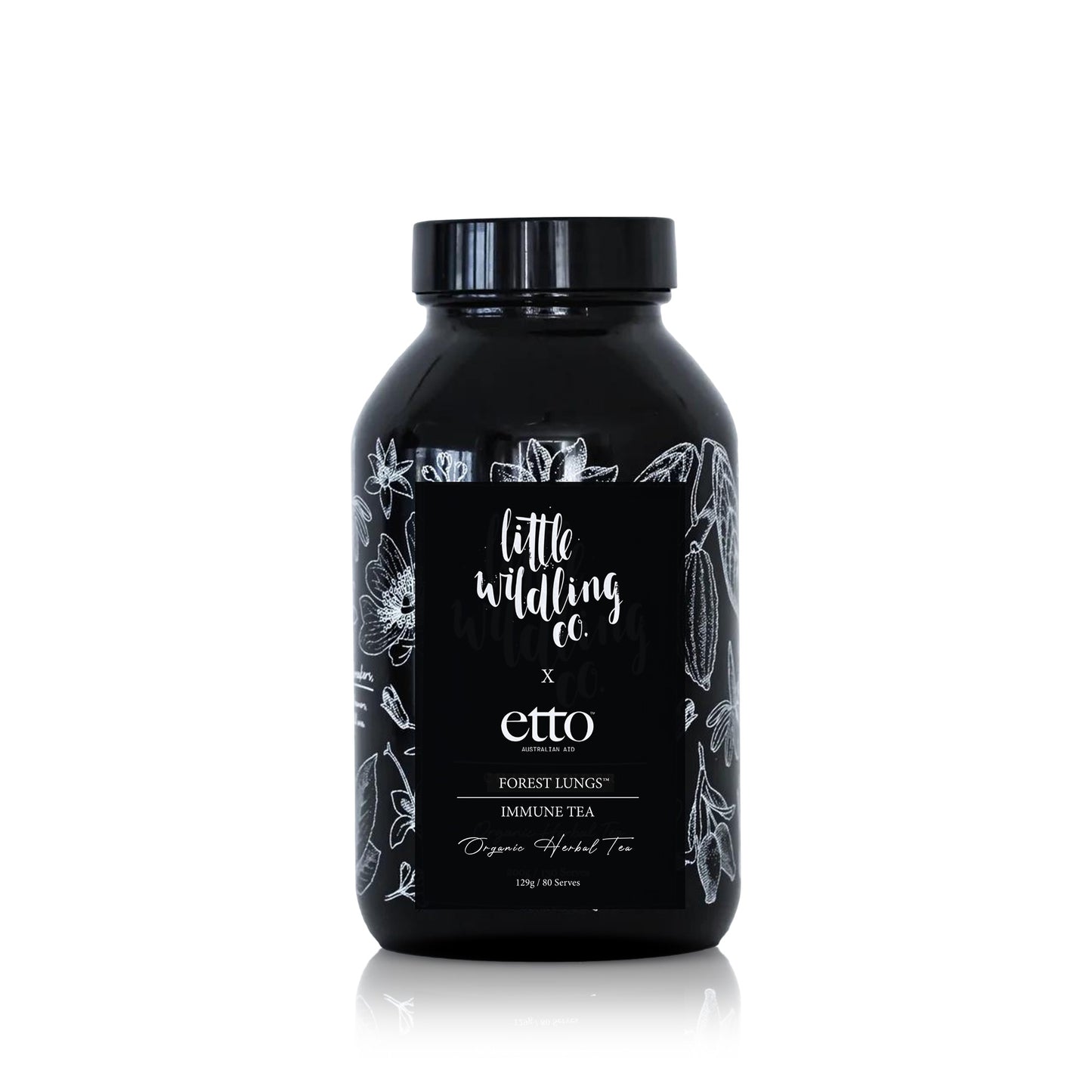 Forest Lungs Immune Tea, Soothing & Remedial, Eucalyptus, Echinacea & Elderflower