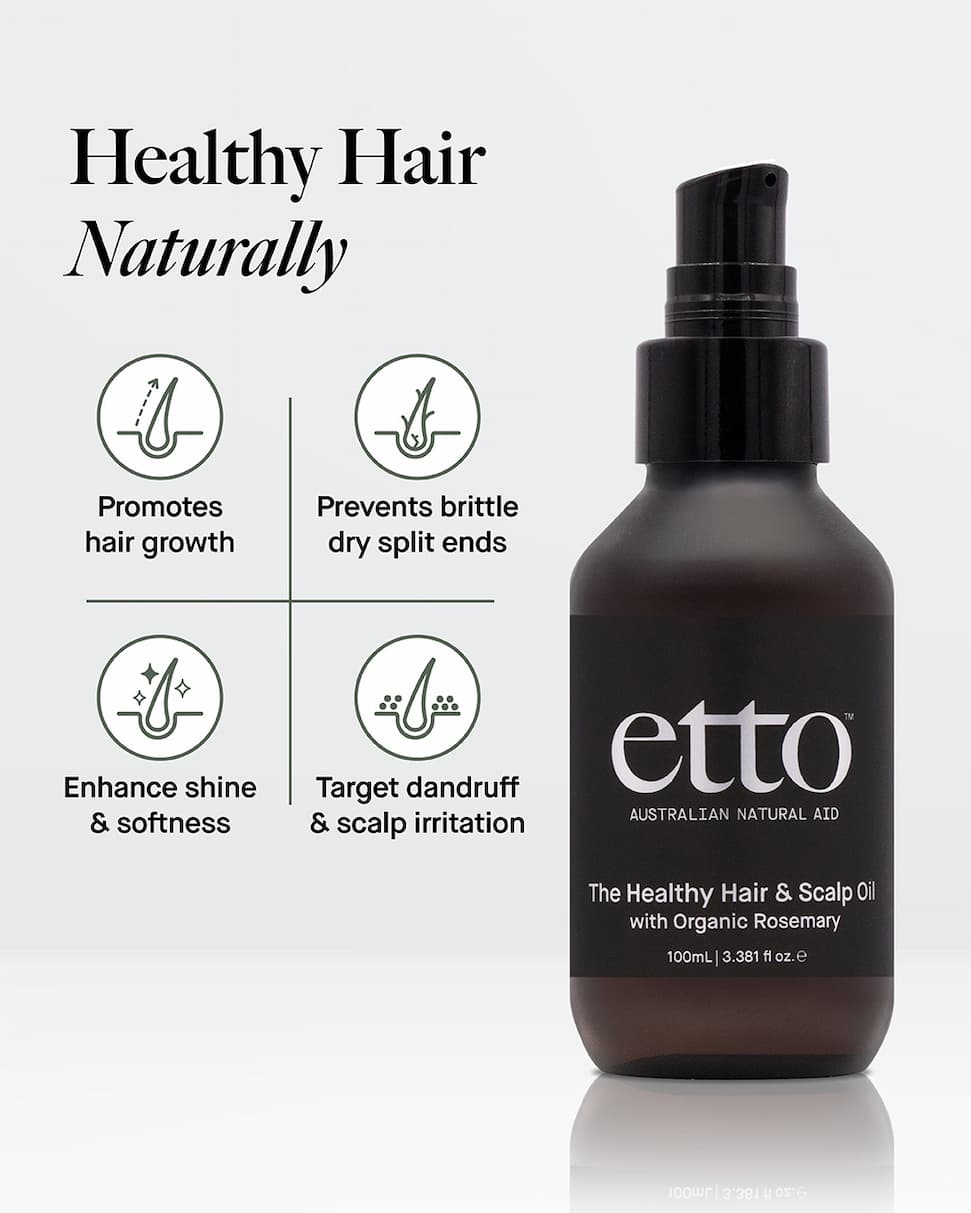 The Healthy Hair & Scalp Oil | Organic Rosemary & Coconut, Stronger, Thicker, Shinier Hair