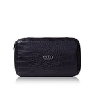 Vegan Leather Crocodile Embossed Vanity Case