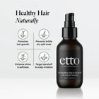 The Healthy Hair & Scalp Oil & Soft Silicone Scalp Massage Tool | Organic Rosemary & Coconut