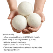 100% Wool Dryer & Wardrobe Balls