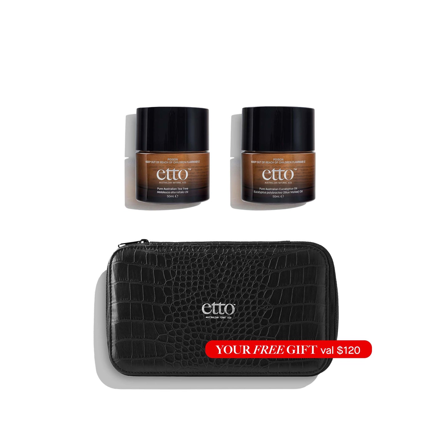 The Pure Oils Deluxe Duo in Premium Toiletries Box