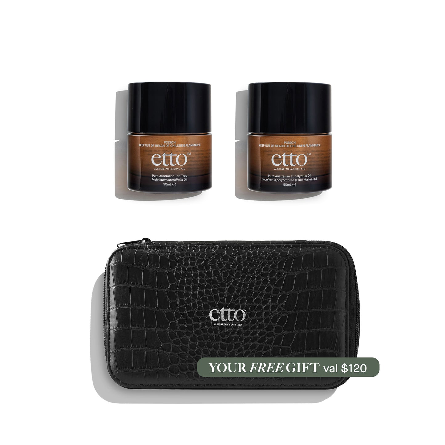 The Pure Oils Deluxe Duo in Premium Toiletries Box