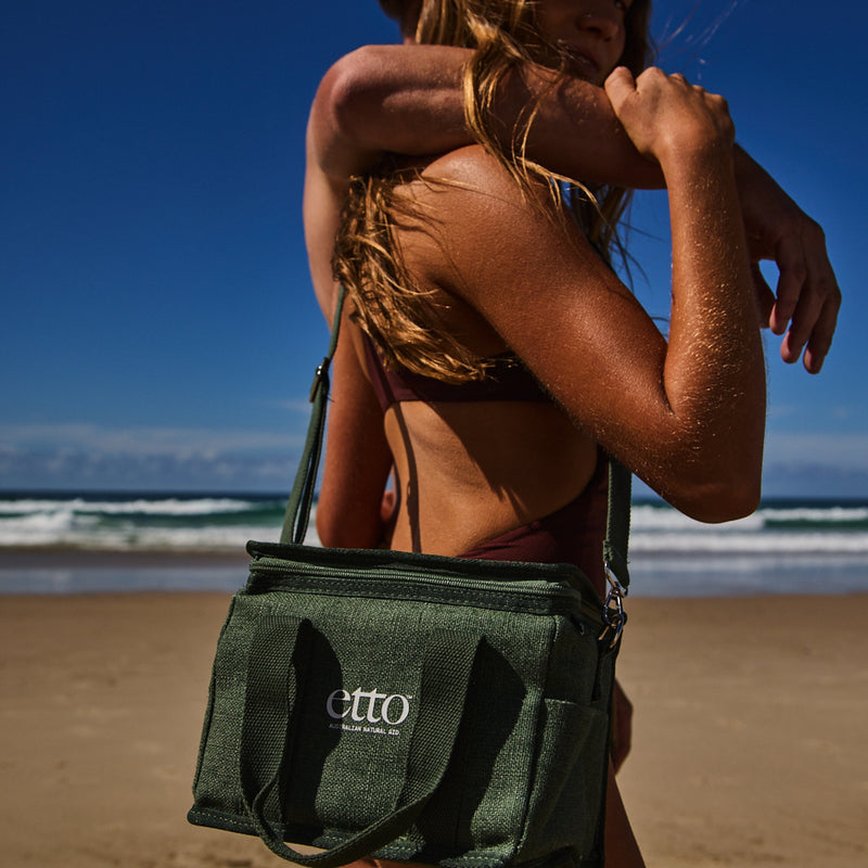 Natural Jute Cooler Bag & Freezer Pack